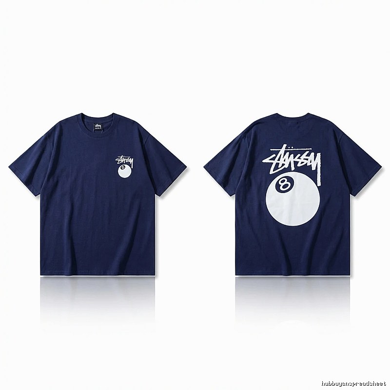 Stussy Billiards Element Minimalist Style T-shirt