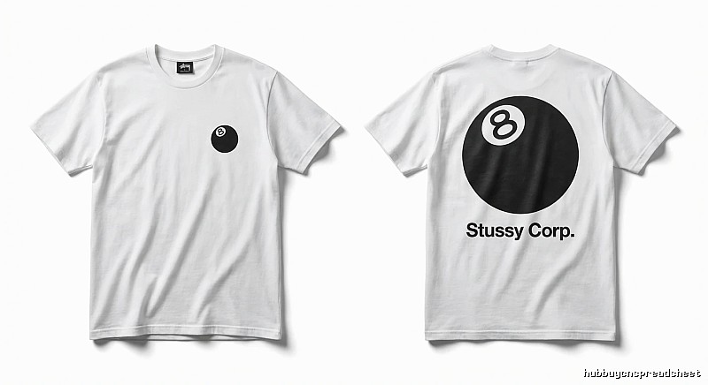 Stussy Billiards Series White T-shirt