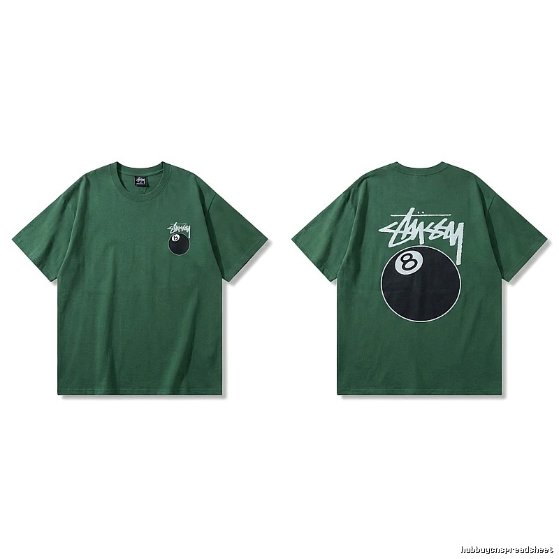 Stussy Black Eight Series Trendy and Cool Style T-shirt