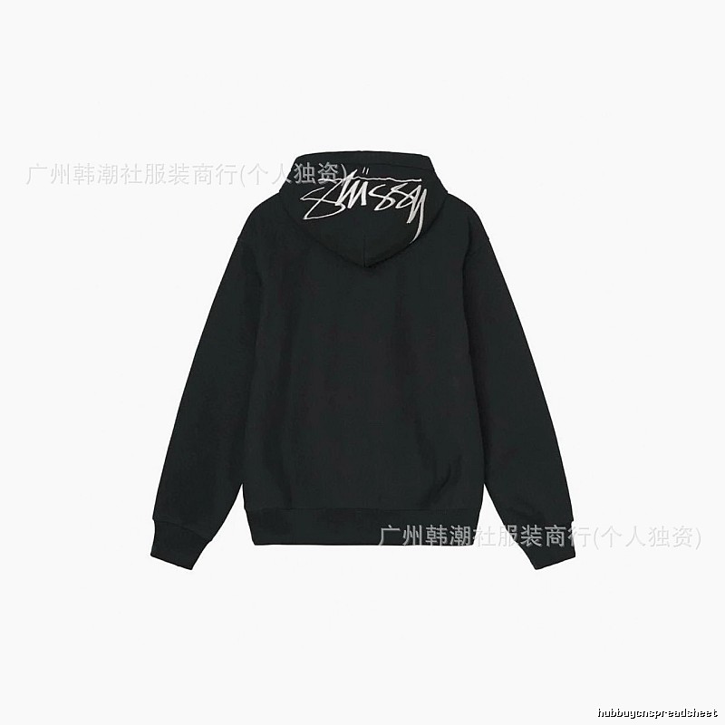 Stussy Black Logo Hoodie Daily Styling