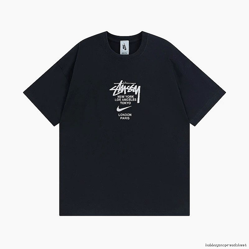 Stussy Black Spider Graphic T-Shirt Downtown Style Logo