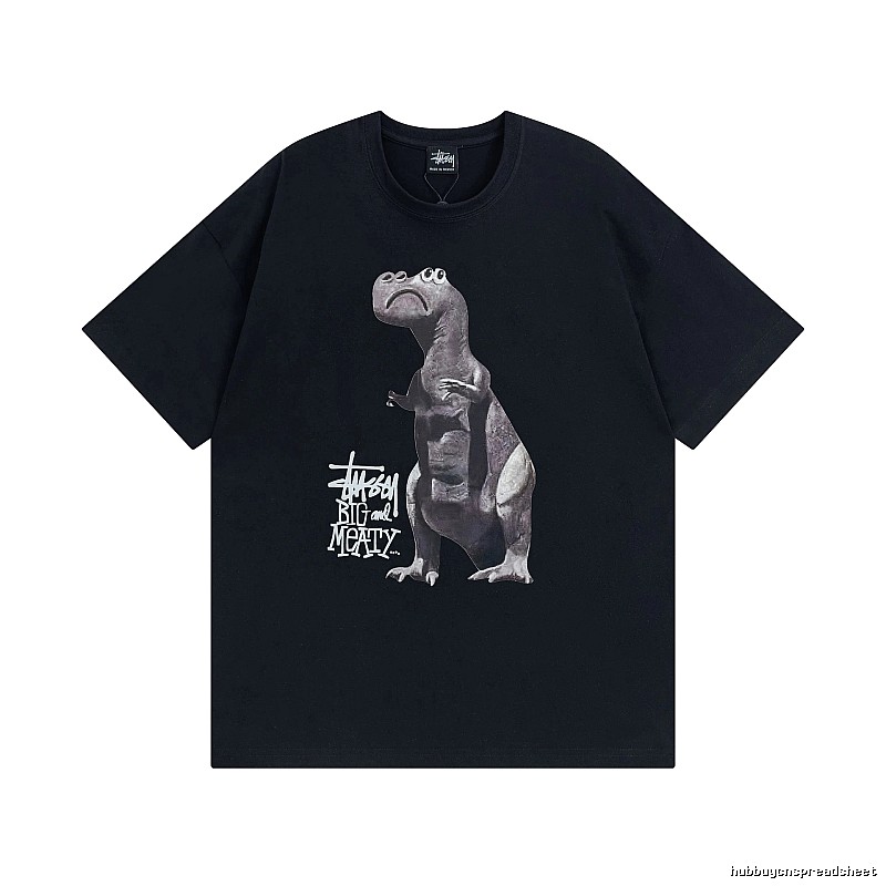 Stussy Black Spider Graphic T-Shirt Visual Accent Logo