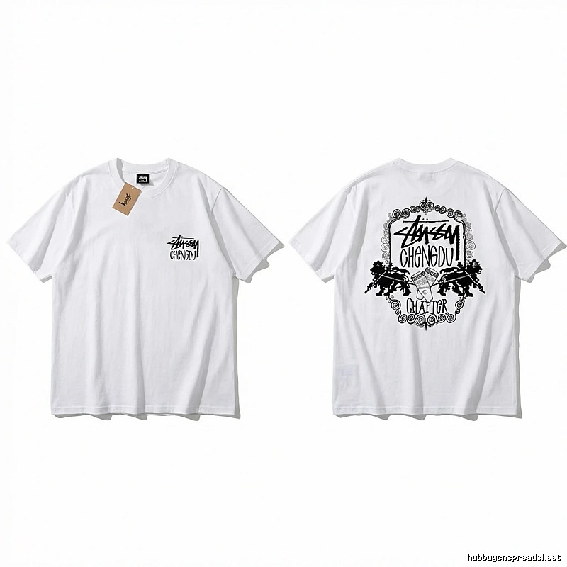 Stussy Chengdu Series Simple White T-shirt