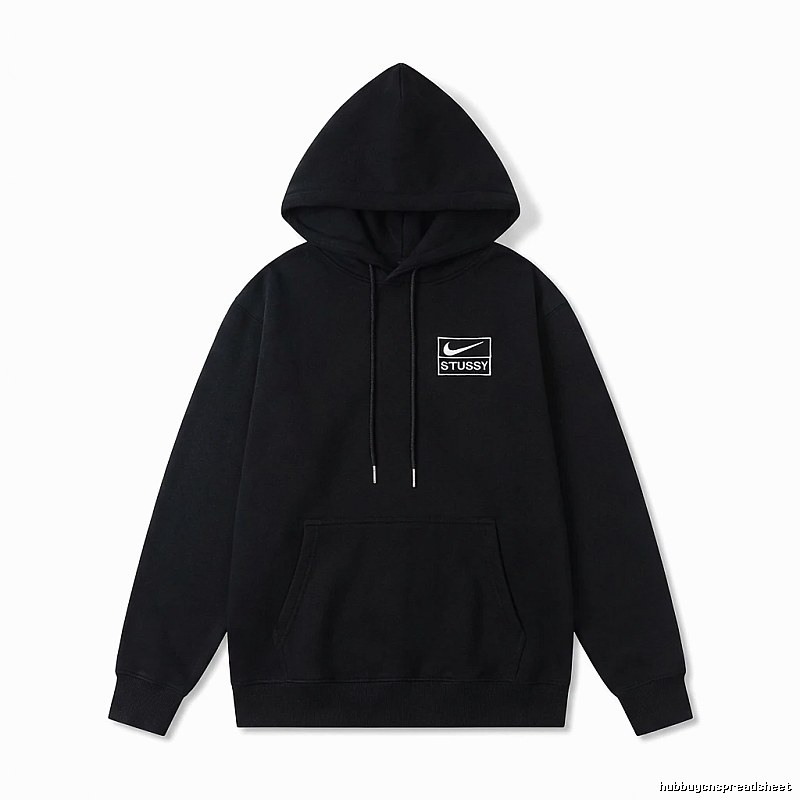 Stussy co-branded simple style black sweatshirt