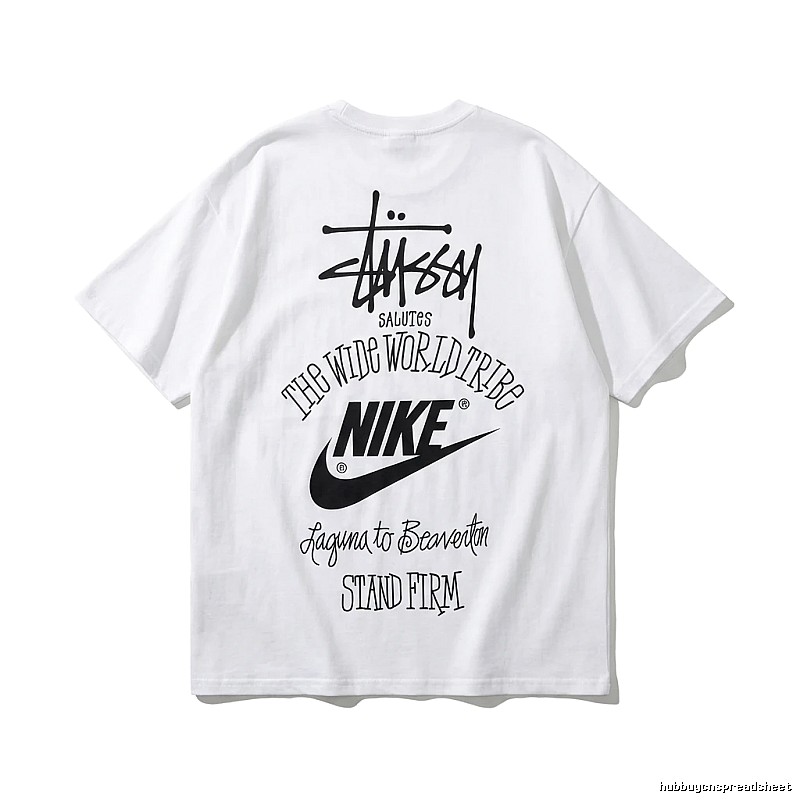 Stussy Co-branded Simple White T-shirt
