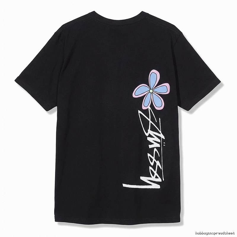 Stussy Floral Style Black T-shirt
