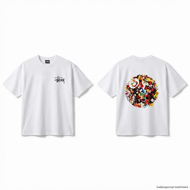 Stussy Graffiti Trendy White T-shirt