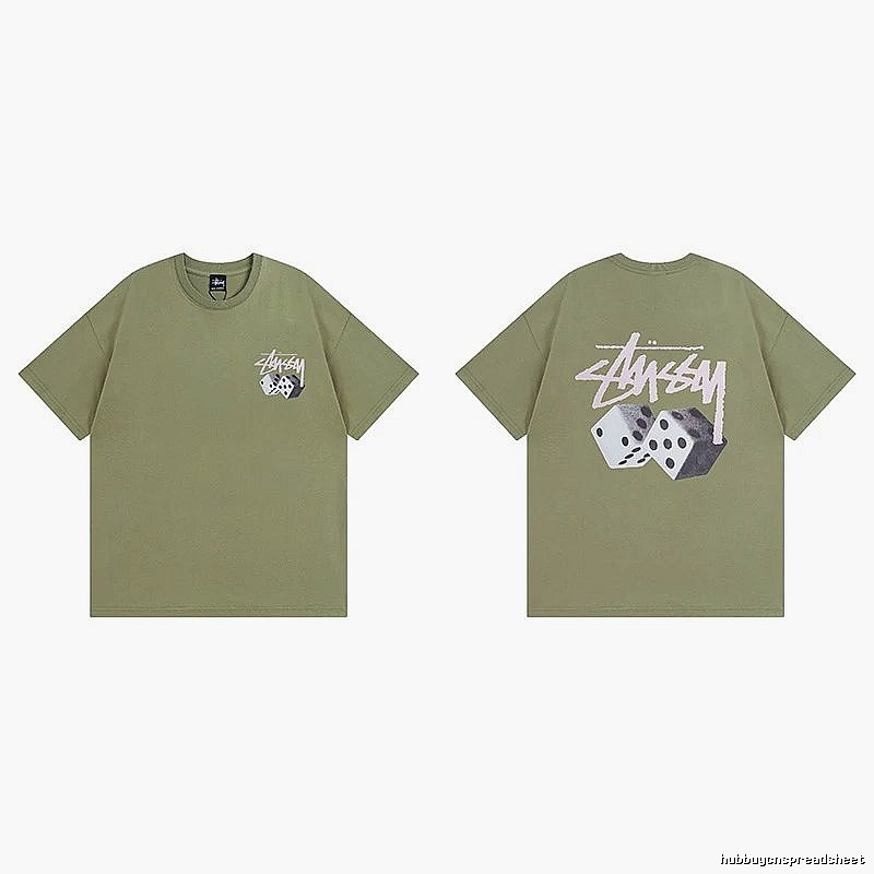 Stussy Green Spider Graphic T-Shirt Everyday Rotation Logo