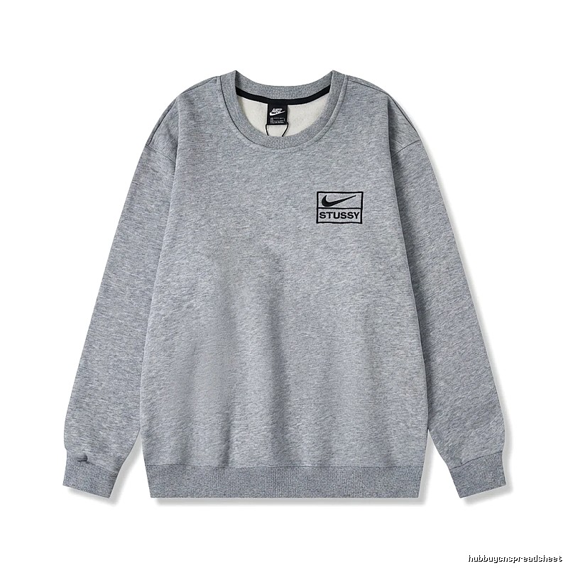 Stussy minimalist style grey sweatshirt