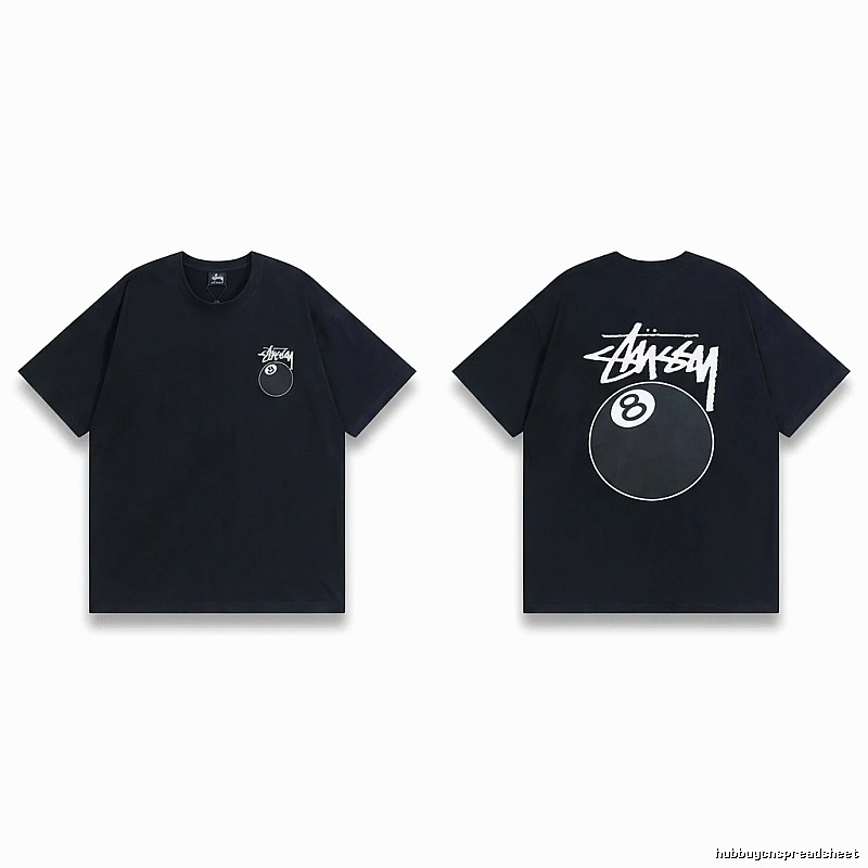 Stussy No.8 Ball Style Black T-shirt
