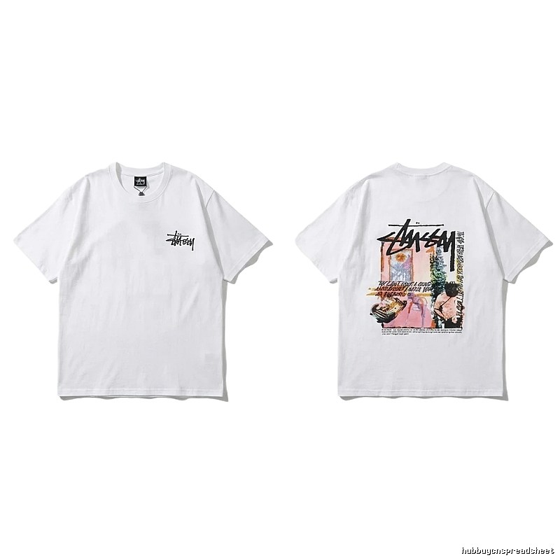 Stussy - printed casual white T - shirt
