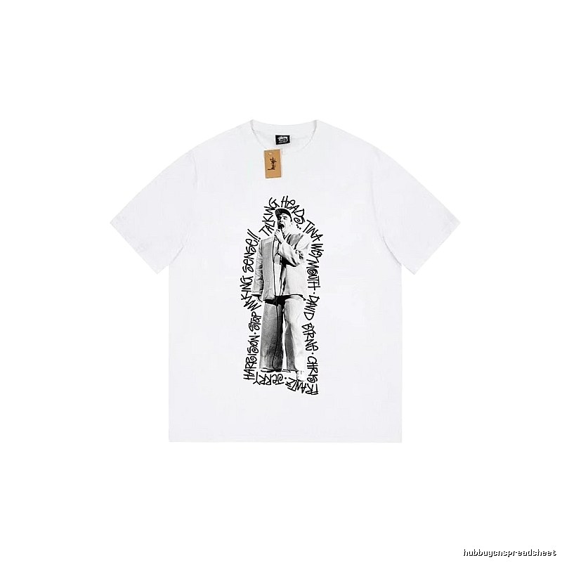 Stussy Resort Graphic T-shirt Black White Stussy for Travel Looks