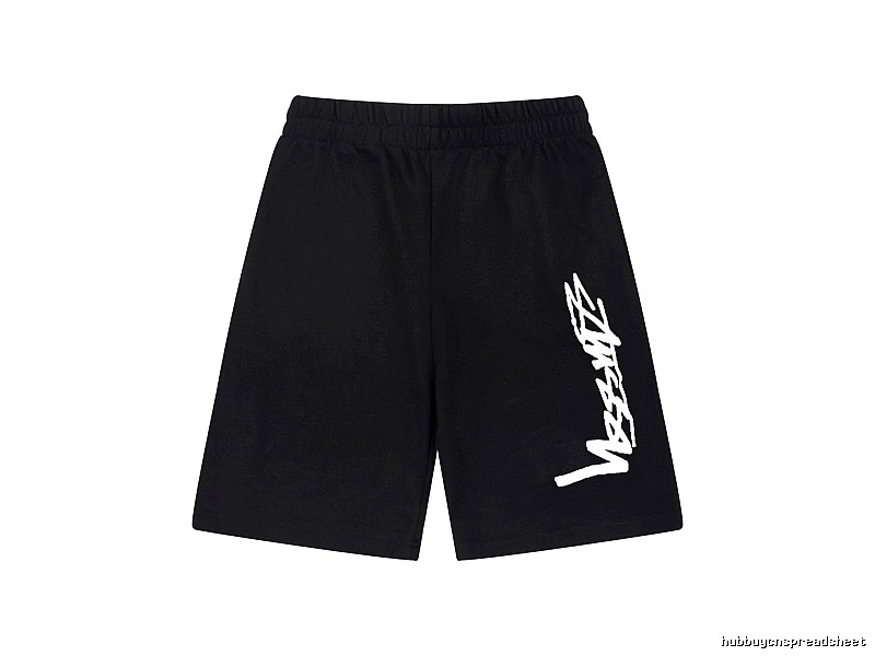 Stussy street-style black shorts