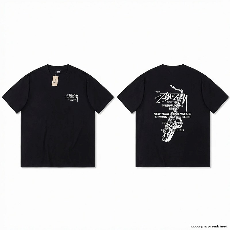 Stussy trendy and cool style black T-shirt
