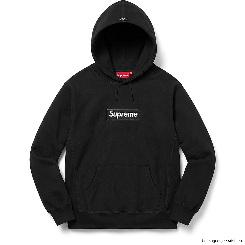 Supreme basic black hoodie