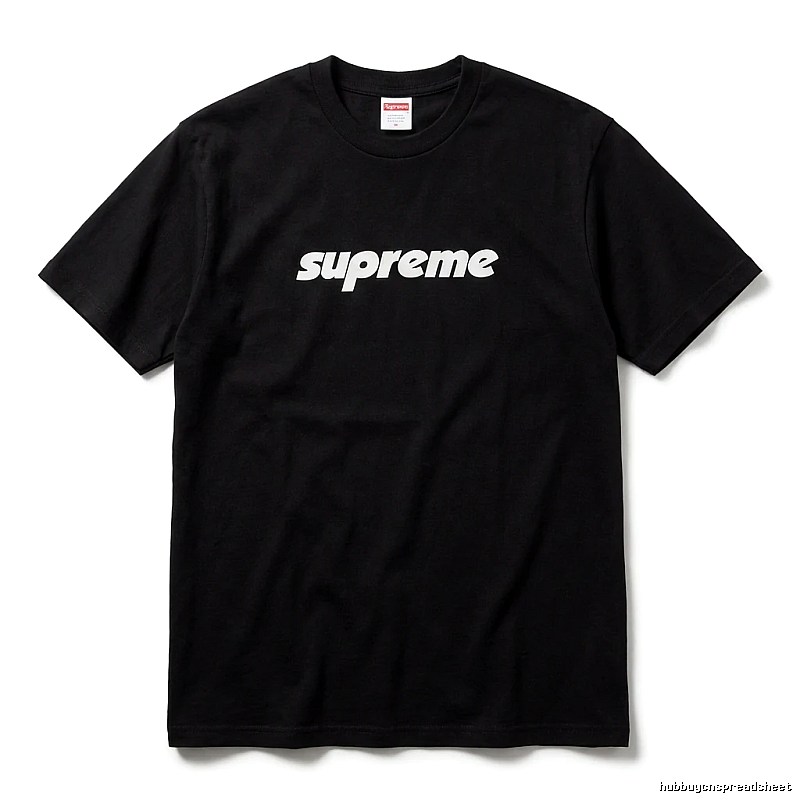 Supreme basic black T-shirt