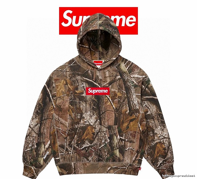 Supreme Camo Hooded Sweatshirt with Red Hoodie for Cold Weather