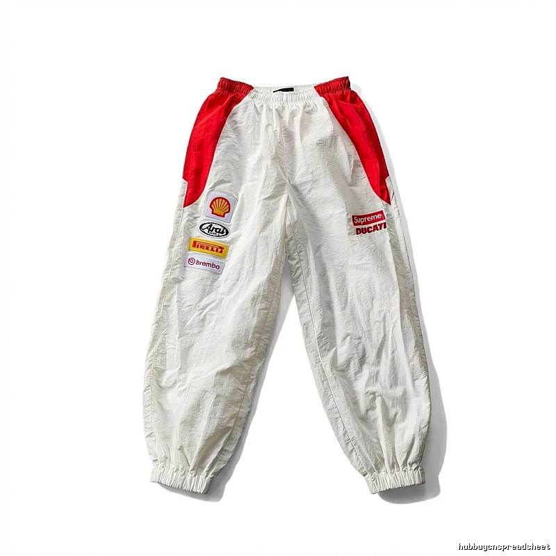 Supreme Co-branded Sporty White Pants