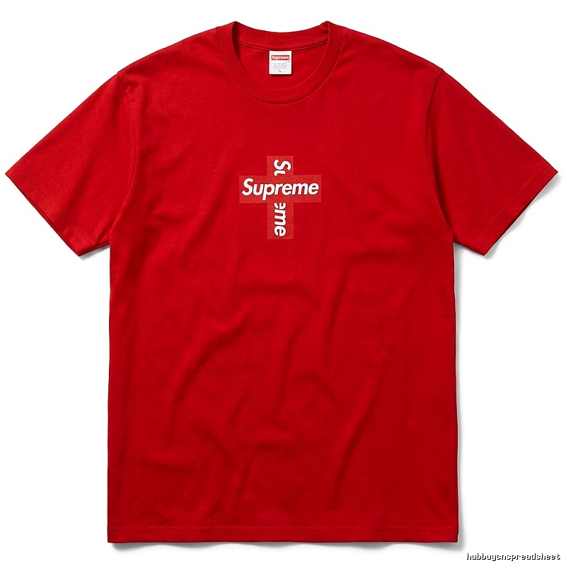Supreme Cross Simple Style Red Clothes