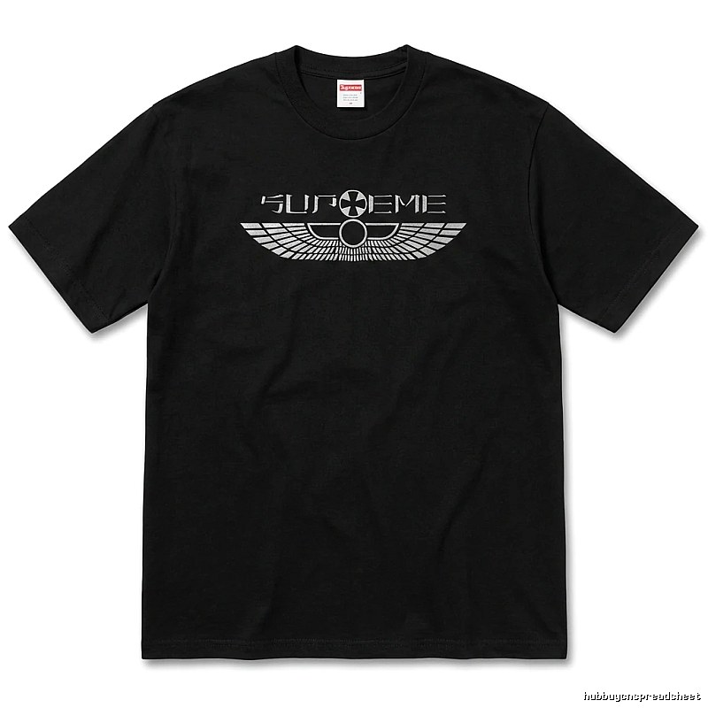 Supreme Flight Series Trendy Cool Black T-shirt