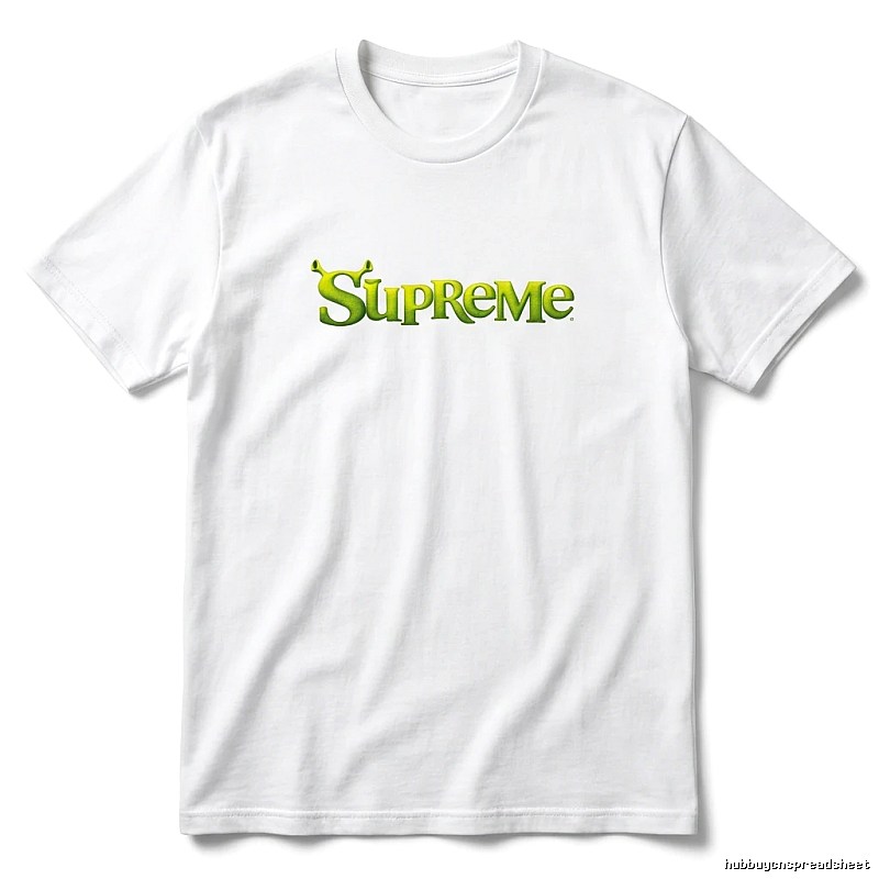 Supreme Fluorescent Green Trendy T-shirt