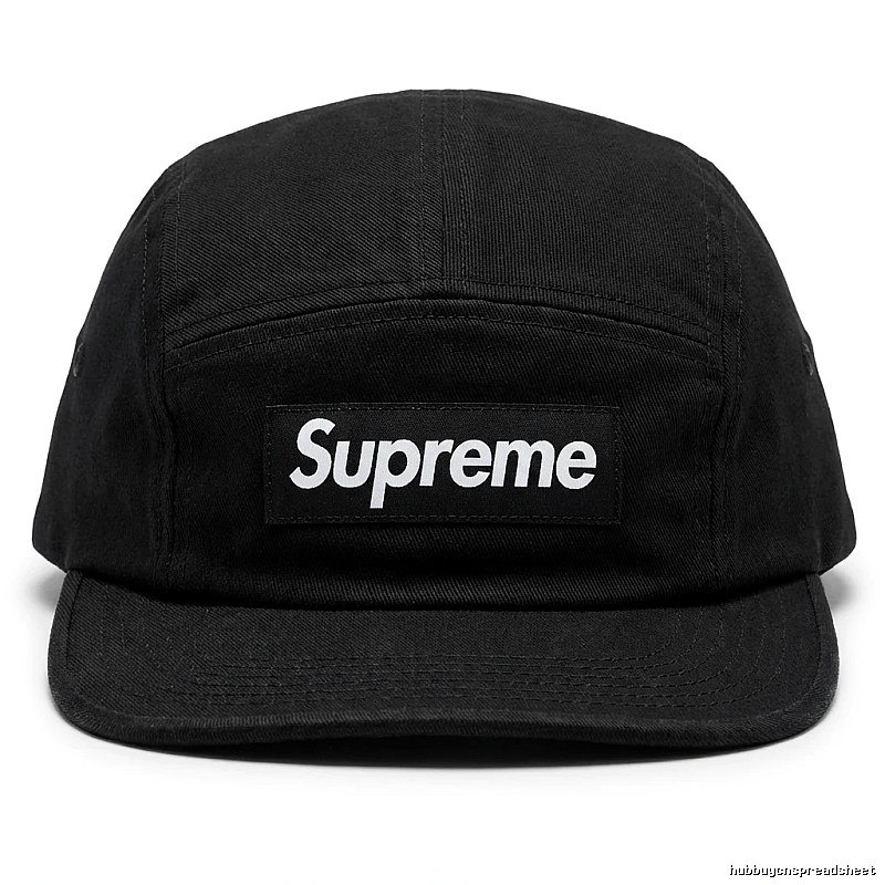 Supreme minimalist style black hat