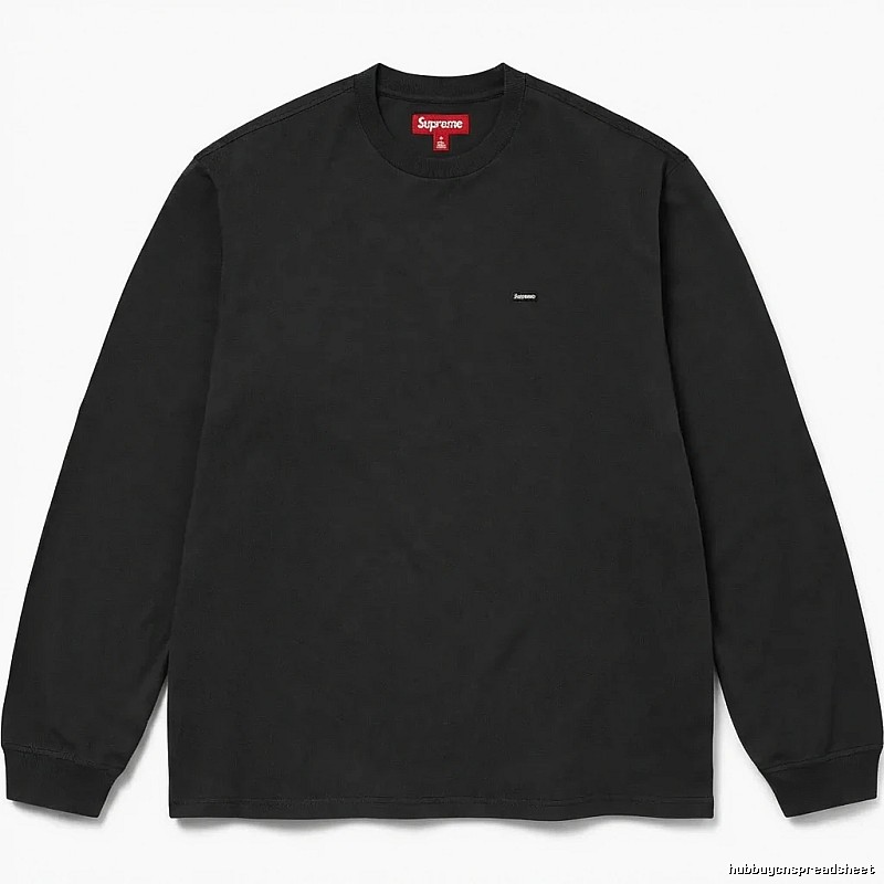 Supreme minimalist style black long-sleeved shirt