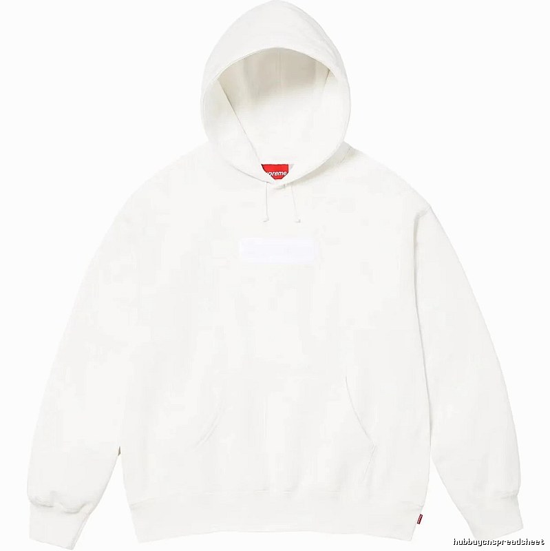 Supreme Monogram Logo hoodie Gray Red Oversized for Layered Styling