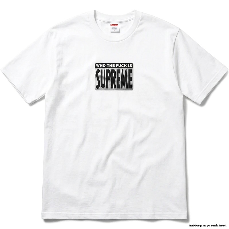 Supreme - printed trendy brand white T - shirt