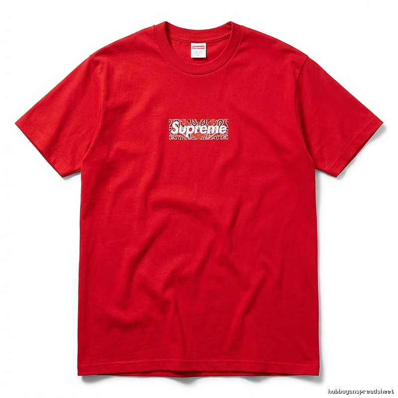 Supreme Printed Trendy Red T-shirt