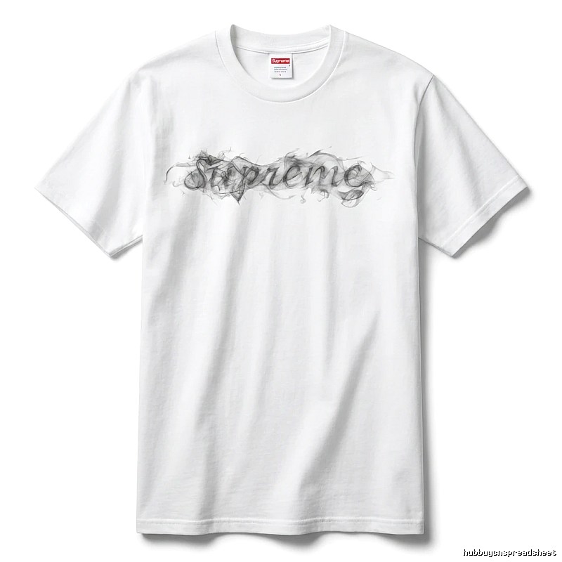 Supreme Smoke Style White T-shirt