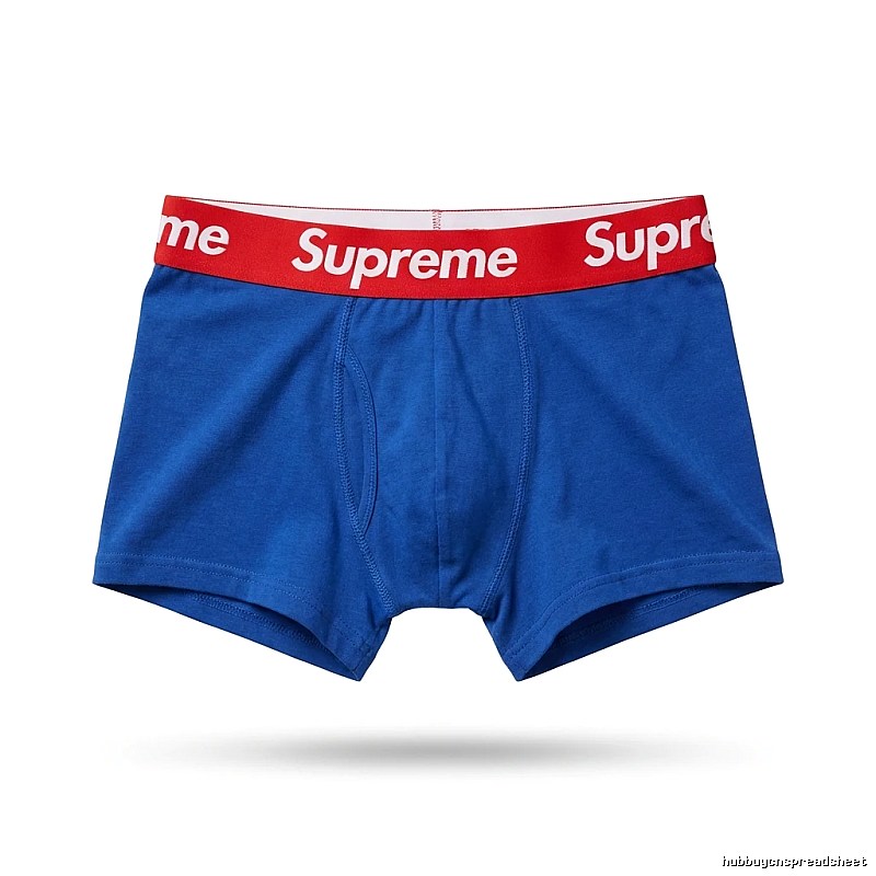 Supreme trendy brand blue underwear