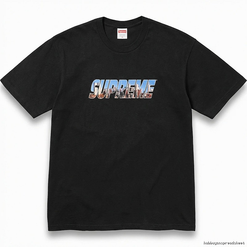Supreme Urban Style Black T-shirt