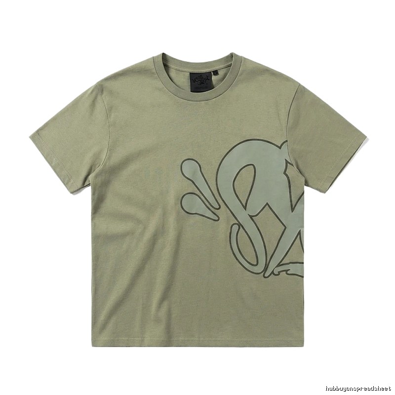 SynaWorld Graffiti Style Khaki T-shirt