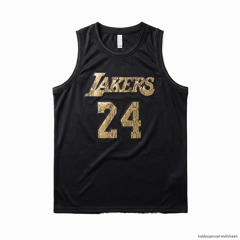 The No. 24 black vest of the Los Angeles Lakers