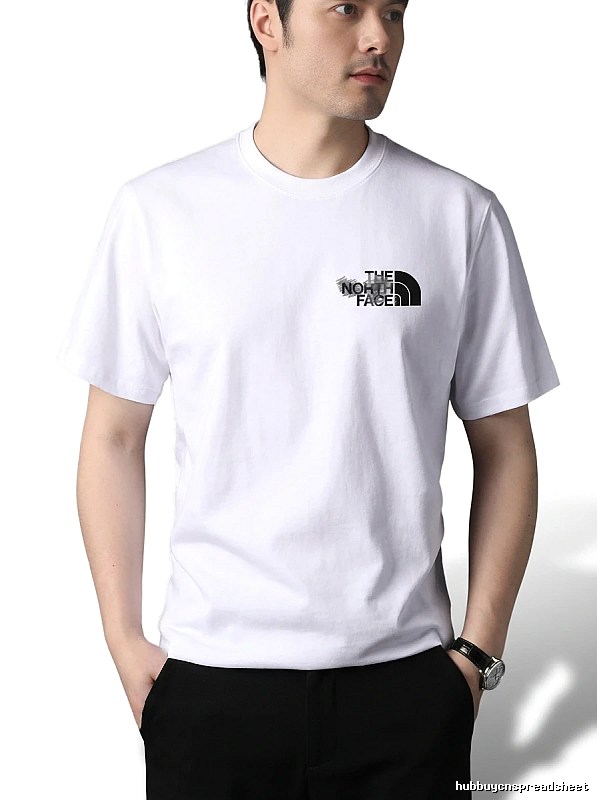 The North Face simple-style white T-shirt