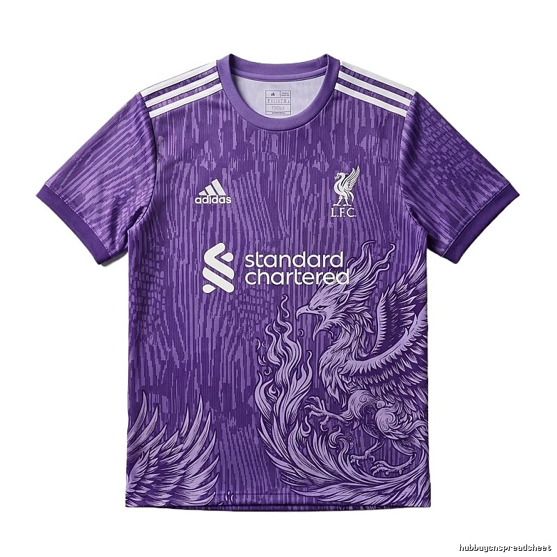 The Tokyo Ghoul style purple jersey of Liverpool.