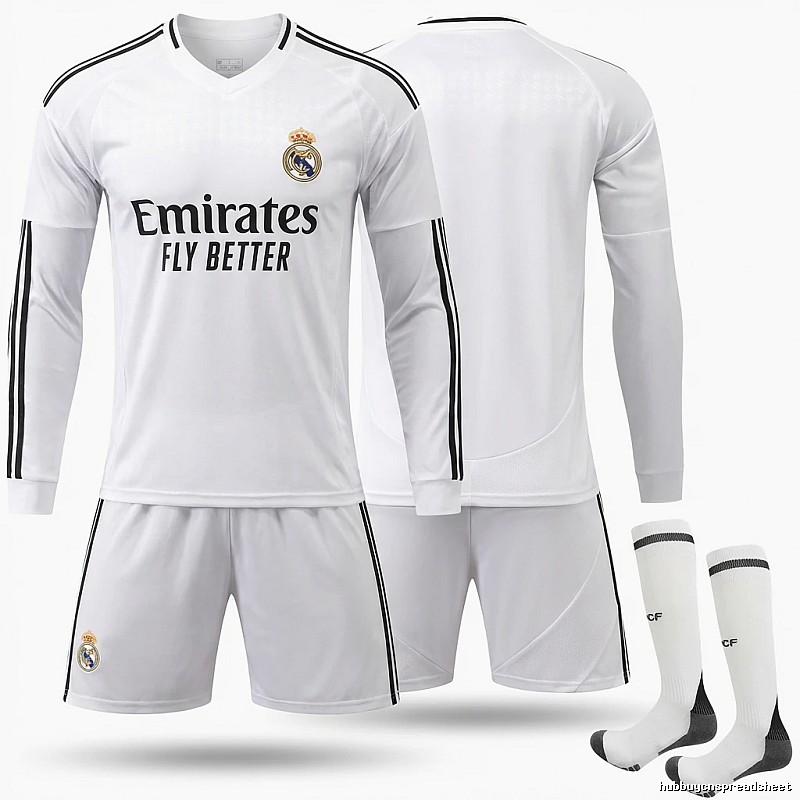 The white sporty jersey of Real Madrid.