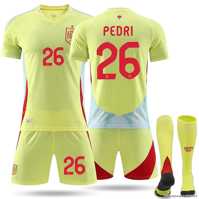 The yellow and red wind jersey series of Pedri in Spain.