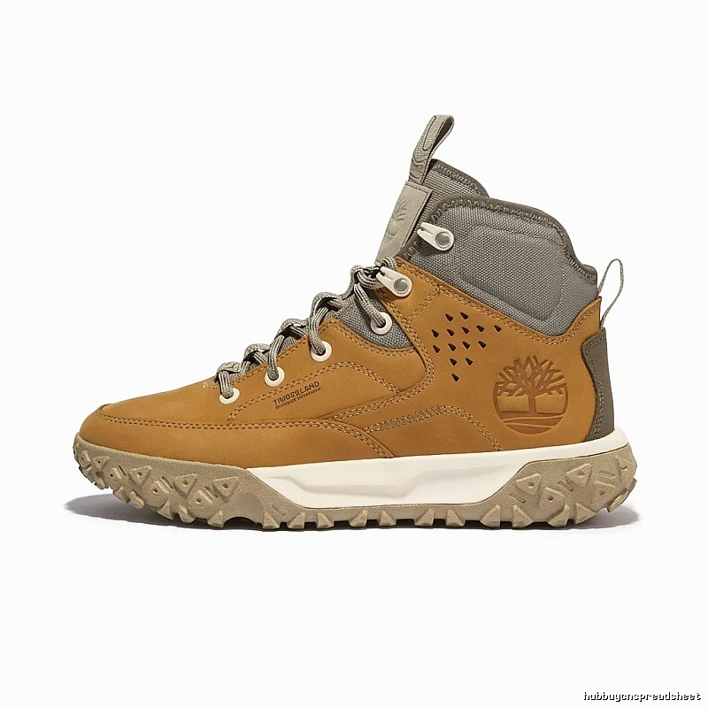 Timberland Outdoor Style Brown-Gray High-Top Shoes