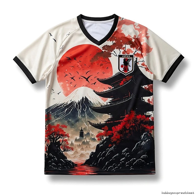 Tokyo Ghoul Wind Red and White V - neck Shirt