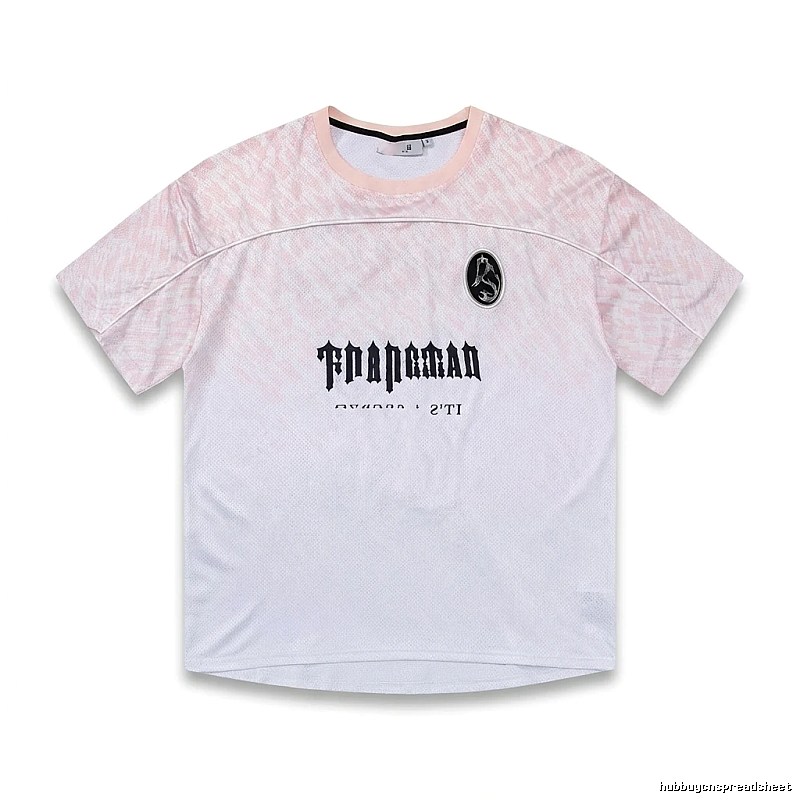 Trapstar Gradient Style Pink and White T-shirt
