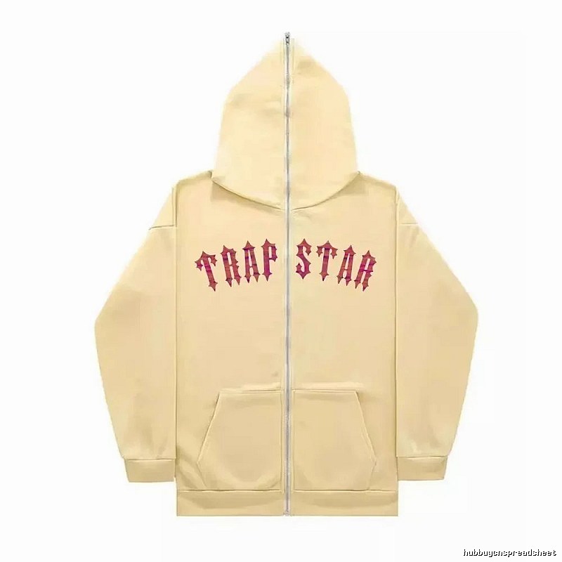 Trapstar Resort Graphic zip hoodie Black Zip Pink for Travel Looks