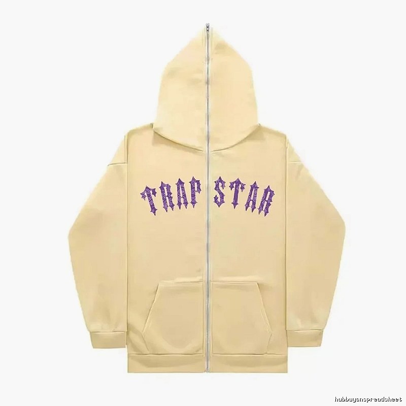 Trapstar Statement Graphic zip hoodie Black Zip Pink for Easy Pairing