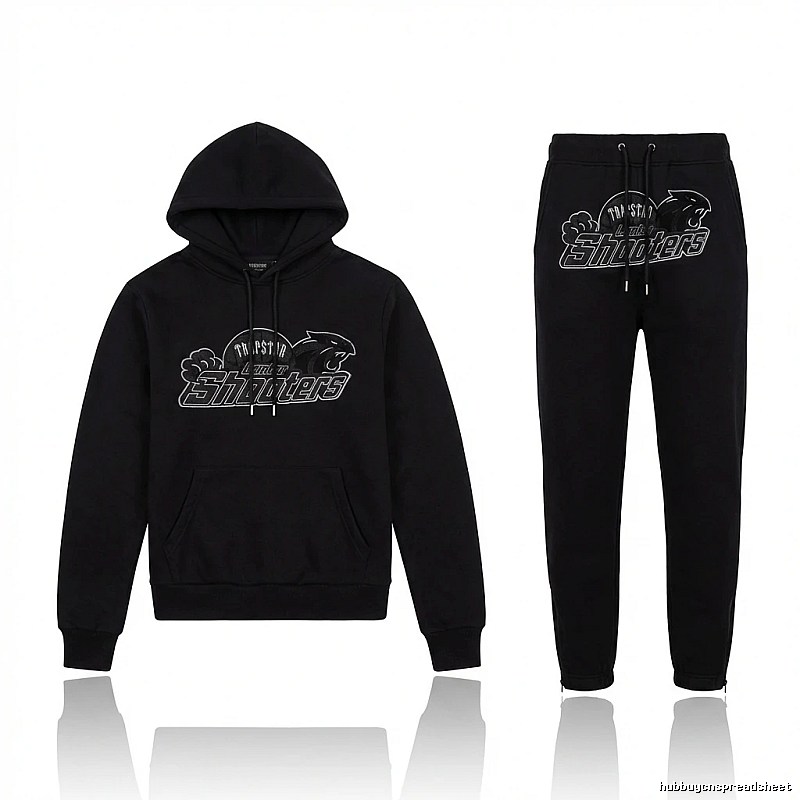 Trapstar trendy and cool style black suit