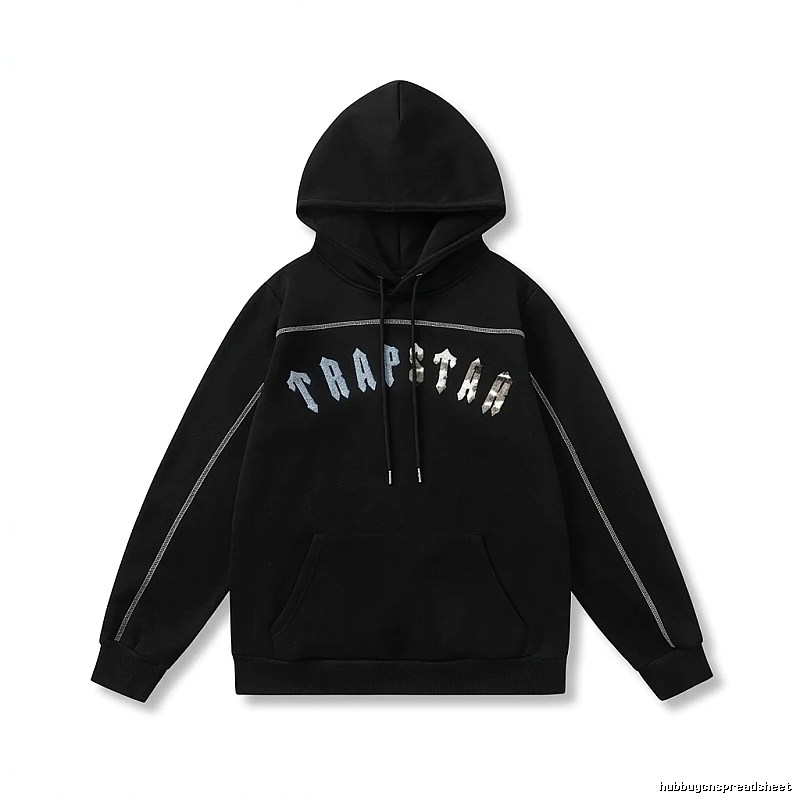 Trapstar trendy black hoodie