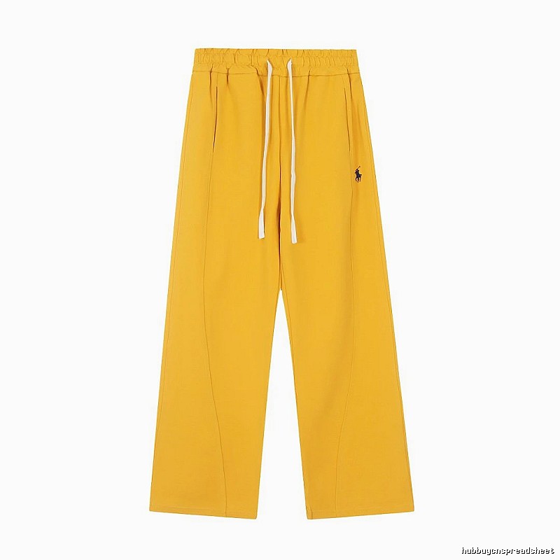 Travel Drawstring Straight Pants by RalphLauren - Mustard Yellow