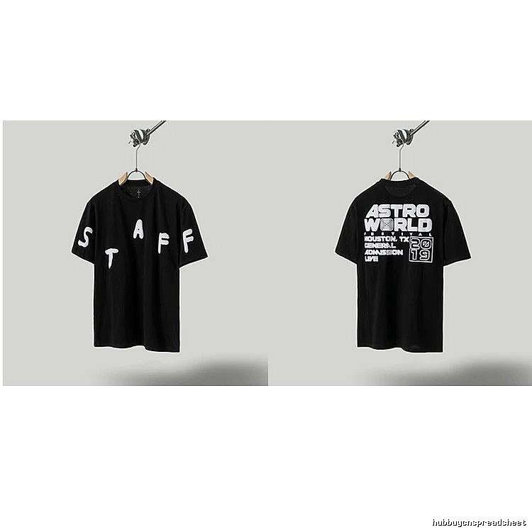 Travis Scott Astroworld Street Style Black T-Shirt