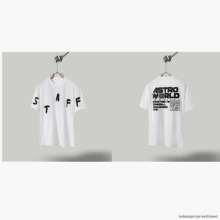 Travis Scott AstroWorld Street Style White T-Shirt
