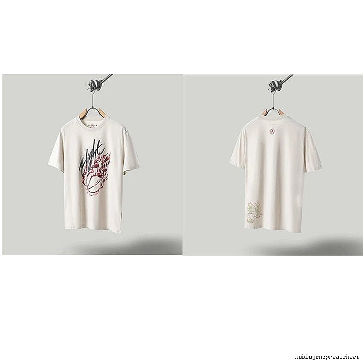 Travis Scott Cactus Co-branded Street-style Off-white T-shirt